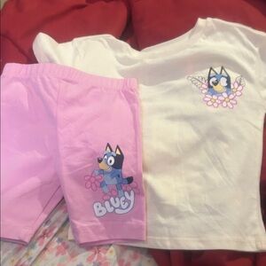 NWT s. 12 mths bluey shortset